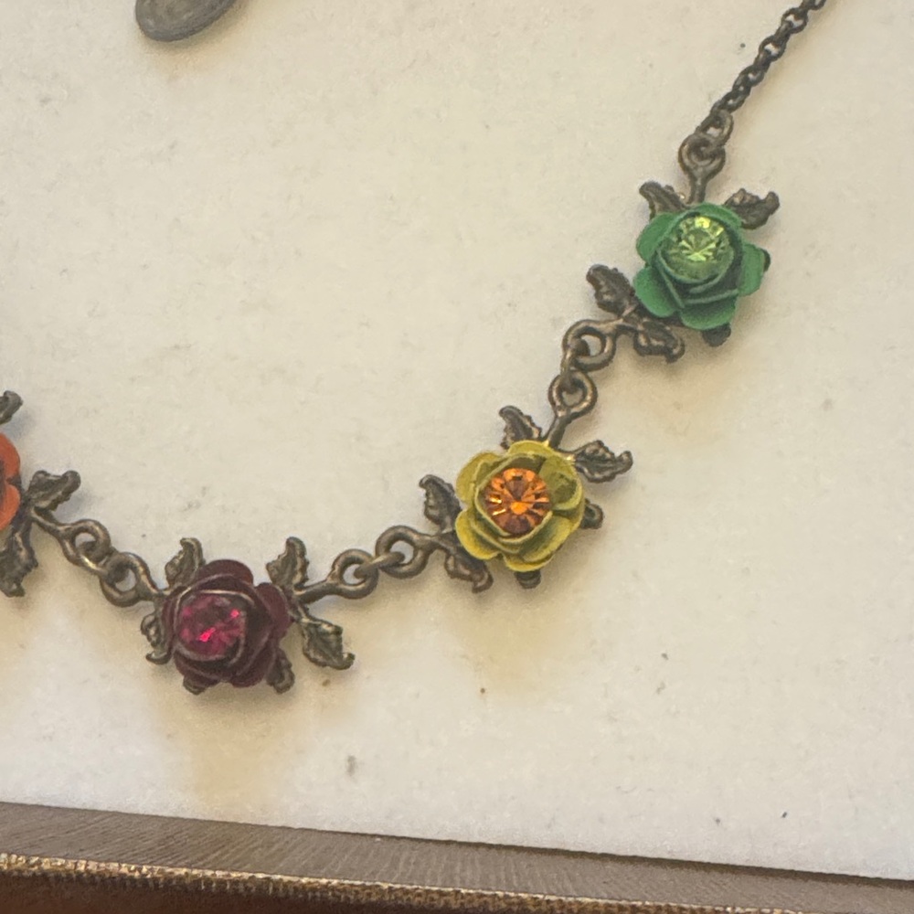 Michal Negrin Colorful Floral Necklace - Picture 3 of 4